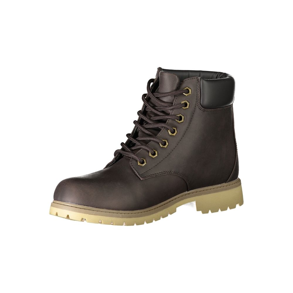 Fila Brown Polyester Men Boot $223.00 Fila Luzworld