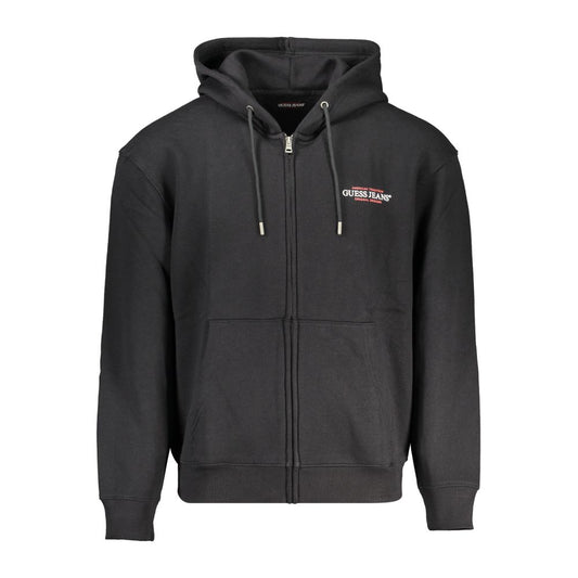 Guess Jeans Black Cotton Men Sweater $220.00 Guess Jeans Luzworld