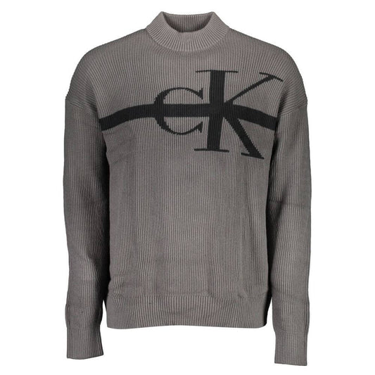 Calvin Klein Gray Cotton Sweater $275.00 Calvin Klein Luzworld