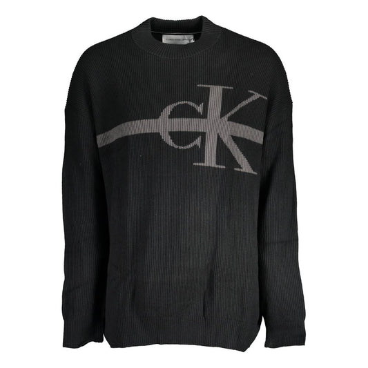 Calvin Klein Black Cotton Sweater $275.00 Calvin Klein Luzworld