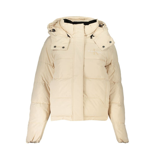 Calvin Klein Beige Polyester Jackets & Coat $602.00 Calvin Klein Luzworld