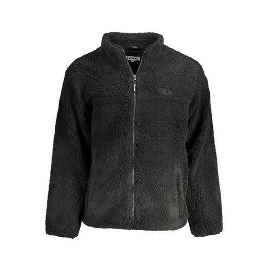 Fila Black Polyester Men Jacket $280.00 Fila Luzworld