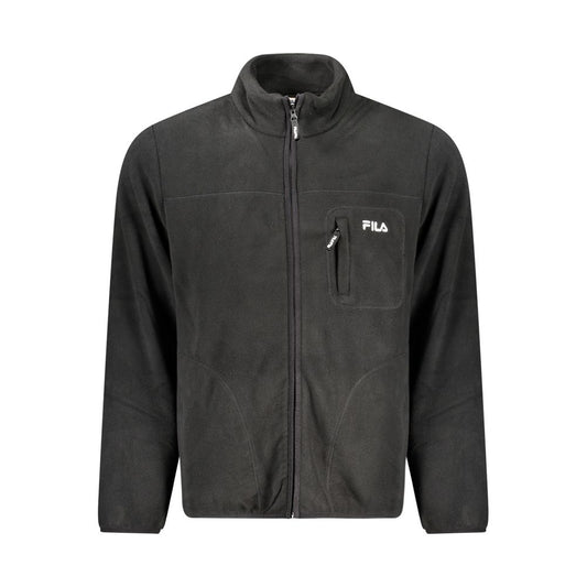 Fila Black Polyester Men Jacket $221.00 Fila Luzworld