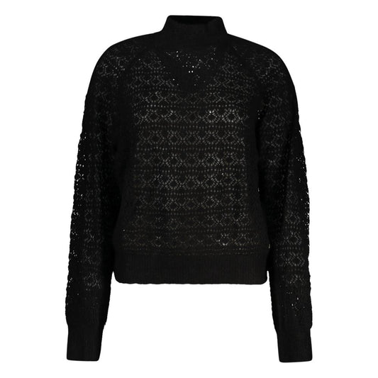 Guess Jeans Black Alpaca Leather Sweater $236.00 Guess Jeans Luzworld