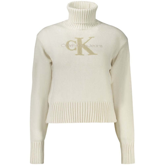 Calvin Klein White Cotton Sweater $265.00 Calvin Klein Luzworld