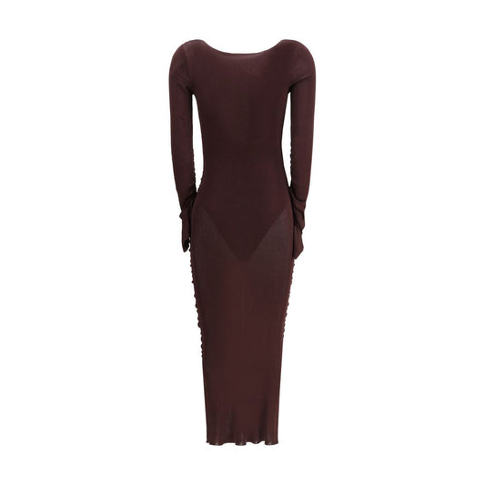 Self-Portrait Draped knit Dress