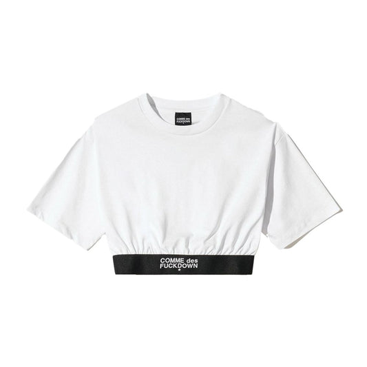 Comme Des Fuckdown White Cotton Women T-Shirt $137.00 Comme Des Fuckdown Luzworld