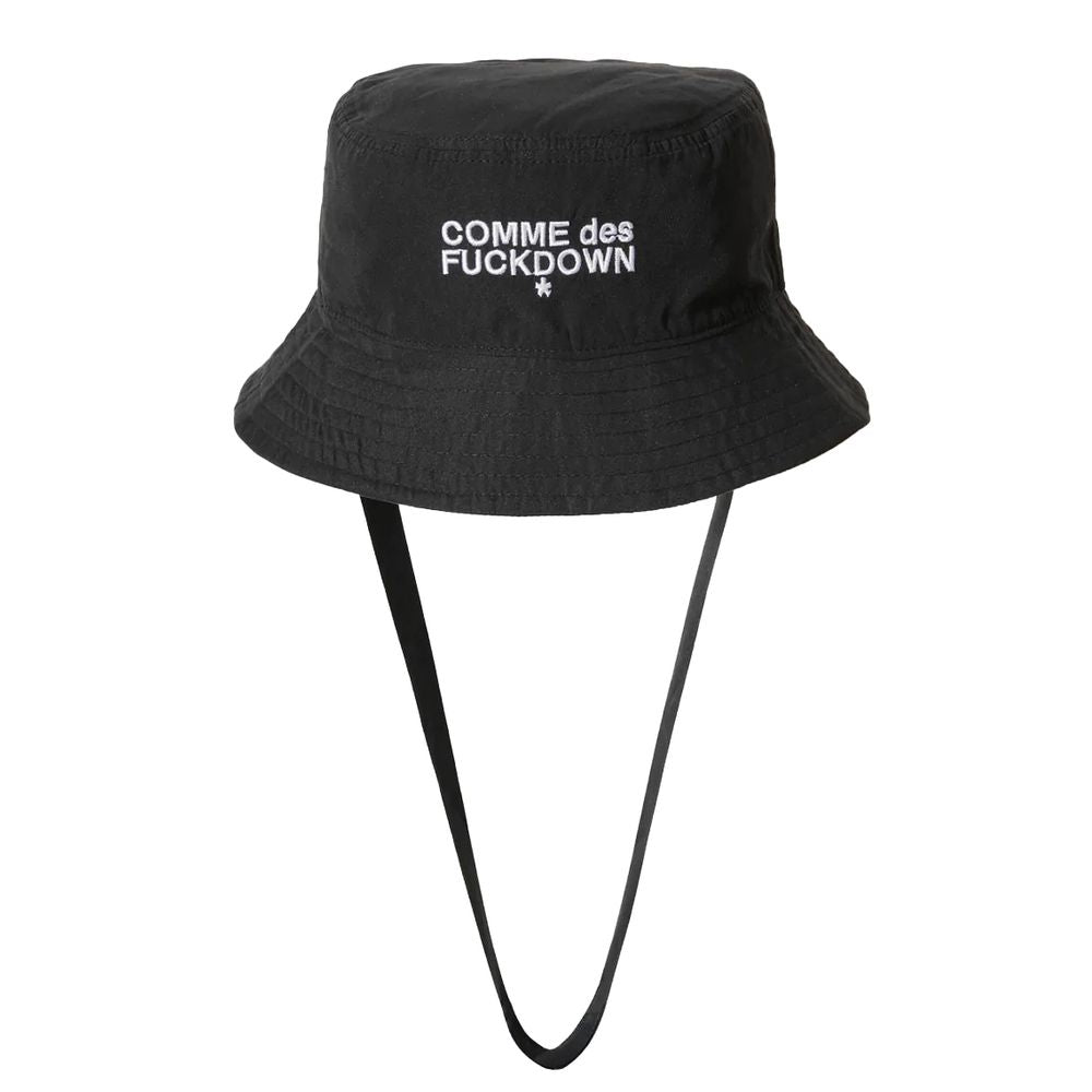 Comme Des Fuckdown Black Polyester Men Fisherman Hat $142.00 Comme Des Fuckdown Luzworld