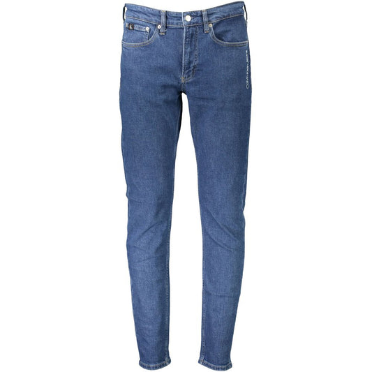 Calvin Klein Blue Cotton Men Jeans $234.00 Calvin Klein Luzworld