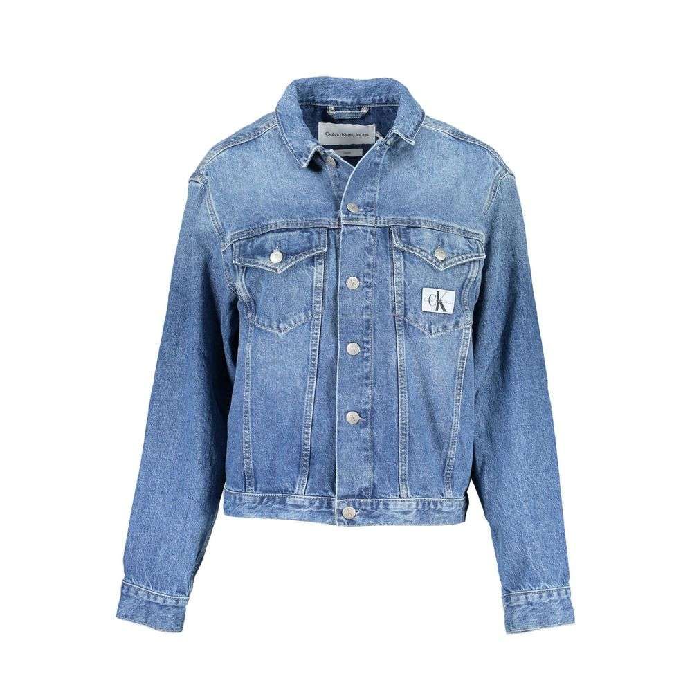 Calvin Klein Blue Cotton Jackets & Coat