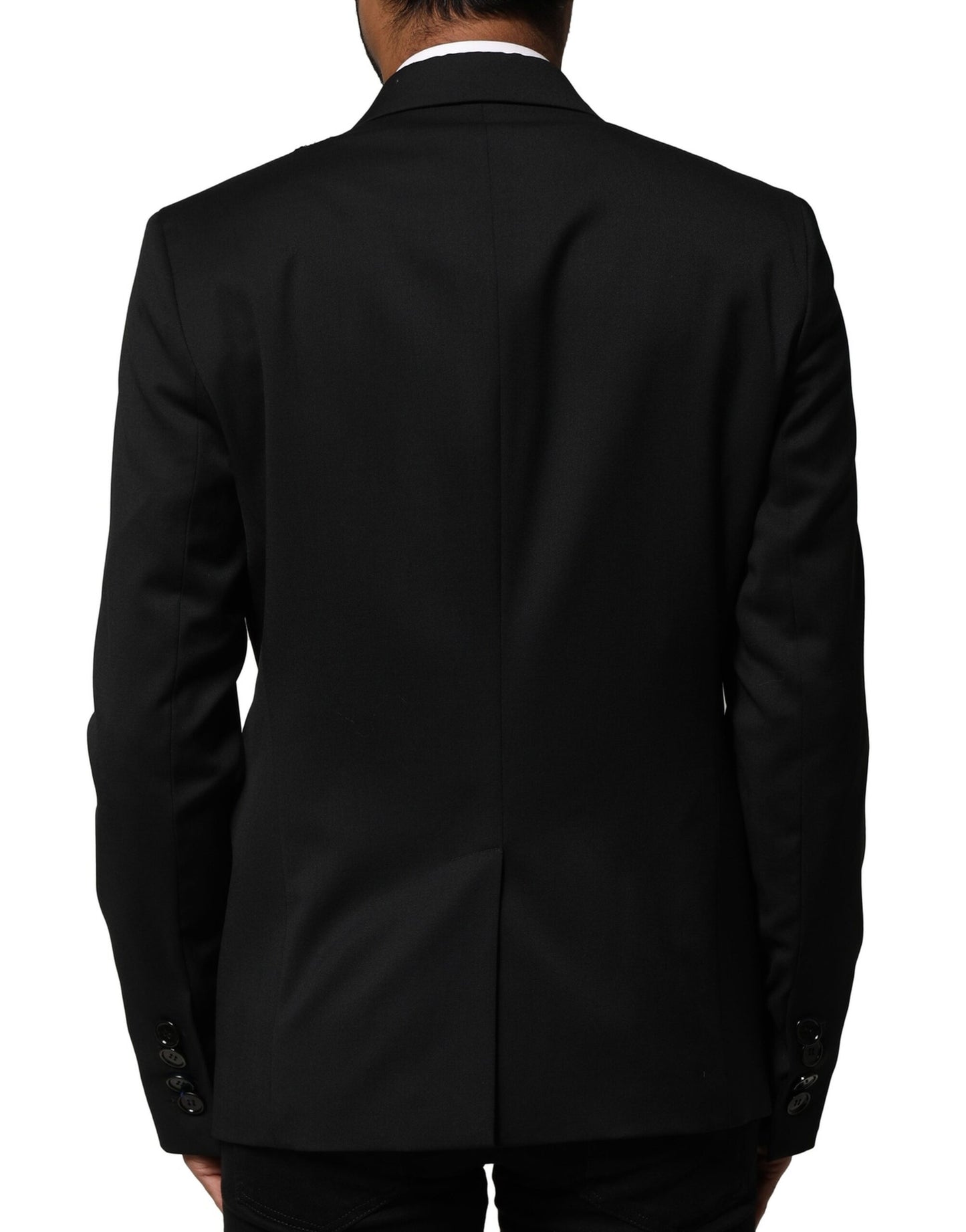 Emporio Armani Black Double Breasted Men Jacket Suit Blazer $2158.00 Emporio Armani Luzworld