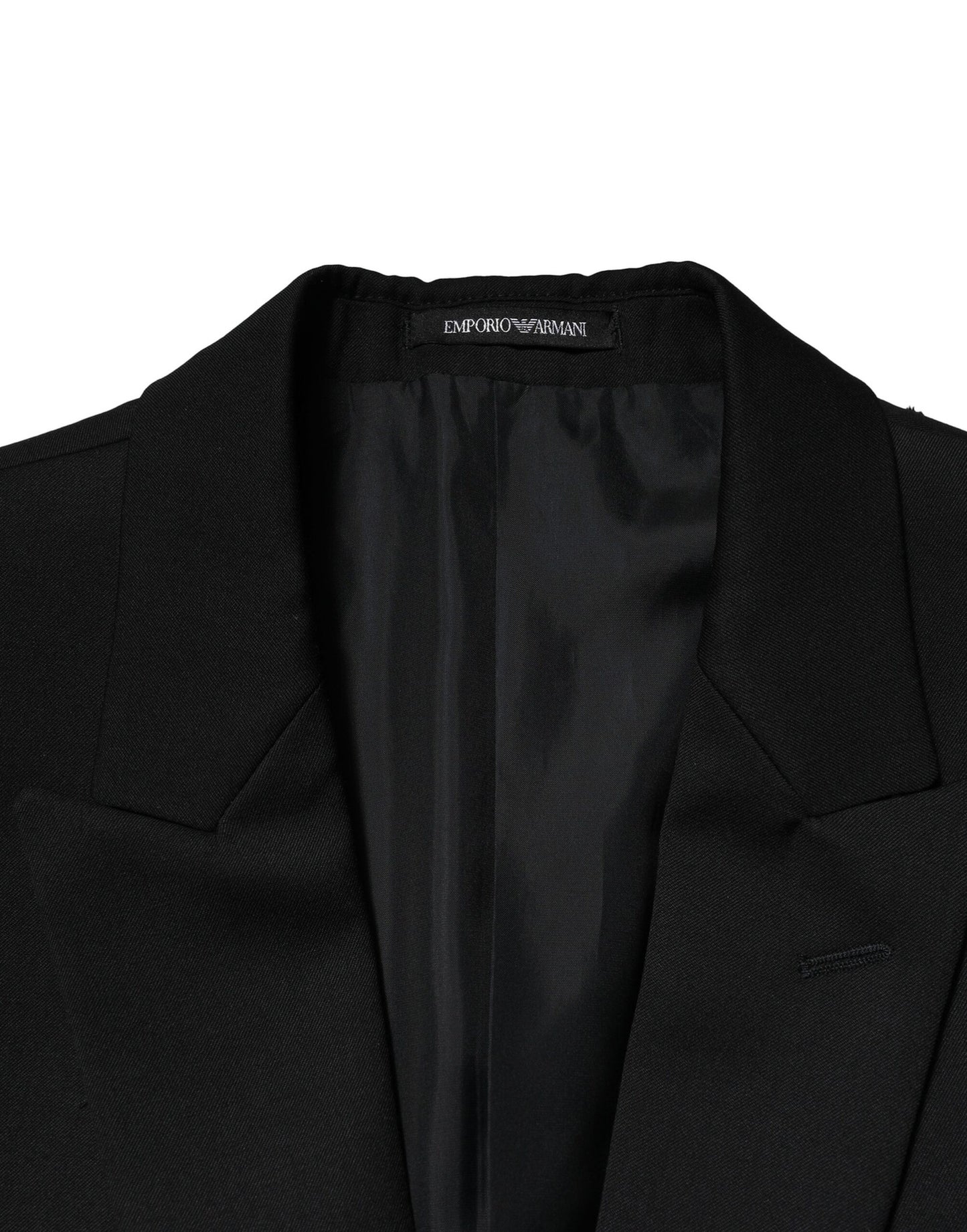 Emporio Armani Black Double Breasted Men Jacket Suit Blazer $2158.00 Emporio Armani Luzworld