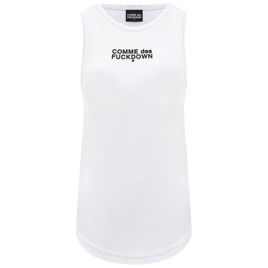 Comme Des Fuckdown White Cotton Women Top $137.00 Comme Des Fuckdown Luzworld