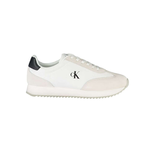 Calvin Klein White Leather Men Sneaker $244.00 Calvin Klein Luzworld