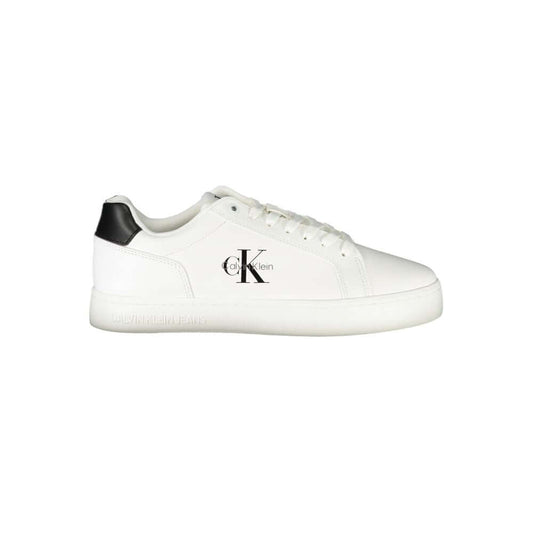 Calvin Klein White Leather Men Sneaker $244.00 Calvin Klein Luzworld