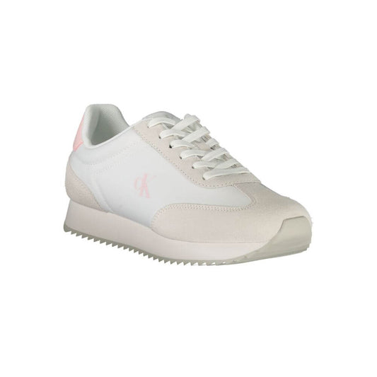 Calvin Klein White Leather Women Sneaker $259.00 Calvin Klein Luzworld
