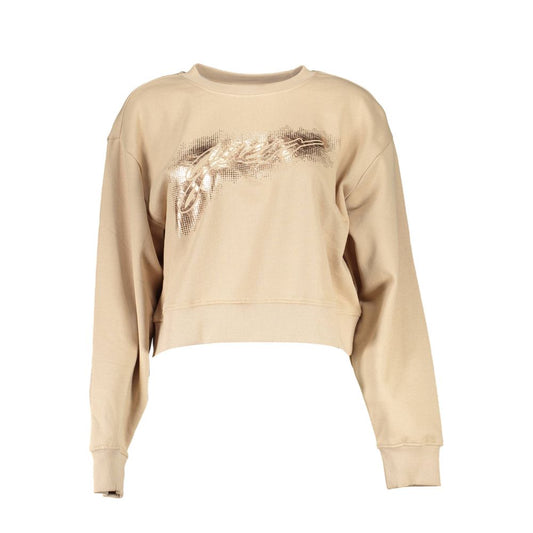 Guess Jeans Beige Cotton Women Sweater $191.00 Guess Jeans Luzworld