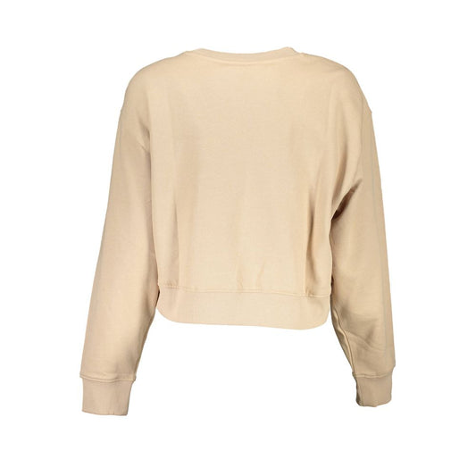 Guess Jeans Beige Cotton Women Sweater $191.00 Guess Jeans Luzworld
