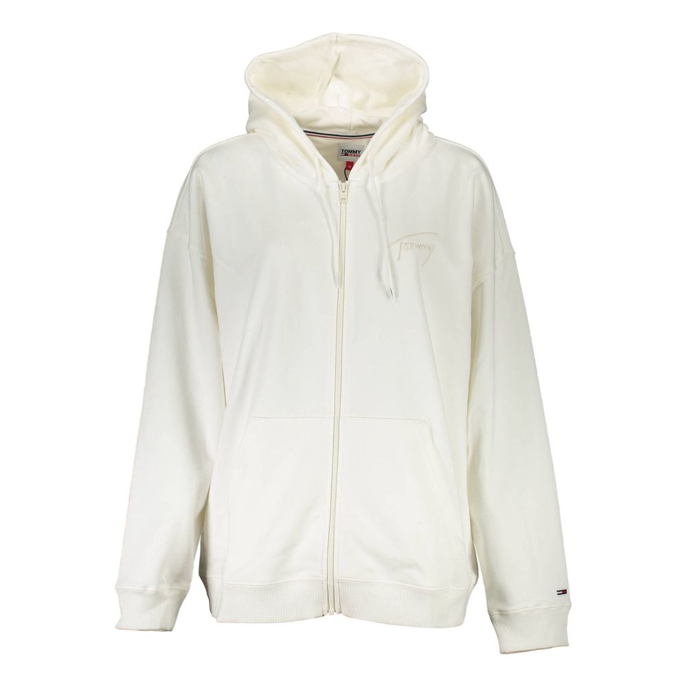 Tommy Hilfiger White Cotton Women's Hoodie $245.00 Tommy Hilfiger Luzworld