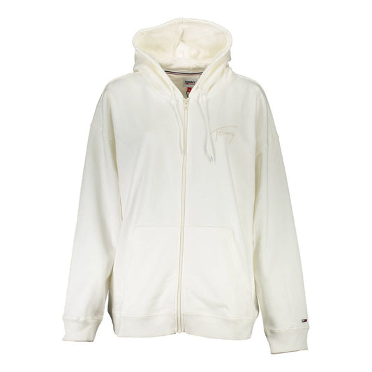 Tommy Hilfiger White Cotton Women's Hoodie $245.00 Tommy Hilfiger Luzworld