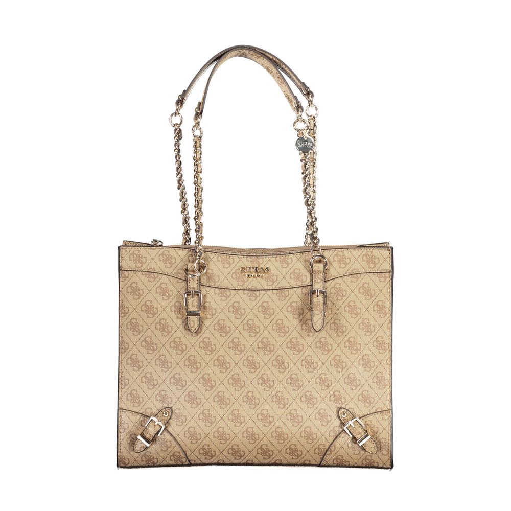 Guess Jeans Beige Polyethylene Handbag