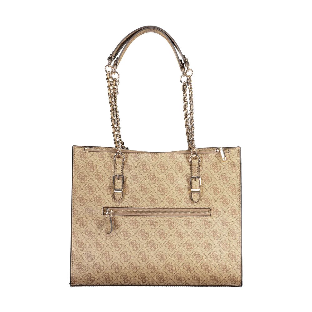 Guess Jeans Beige Polyethylene Handbag