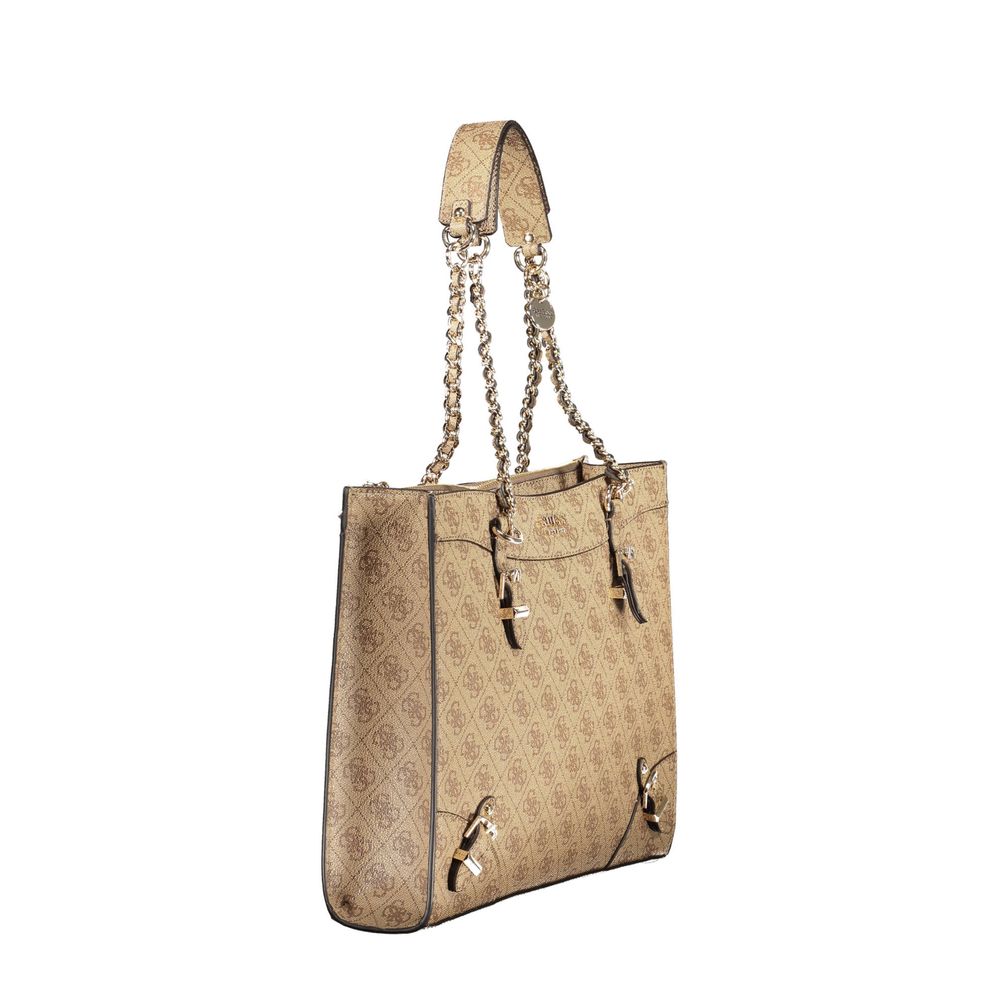 Guess Jeans Beige Polyethylene Handbag