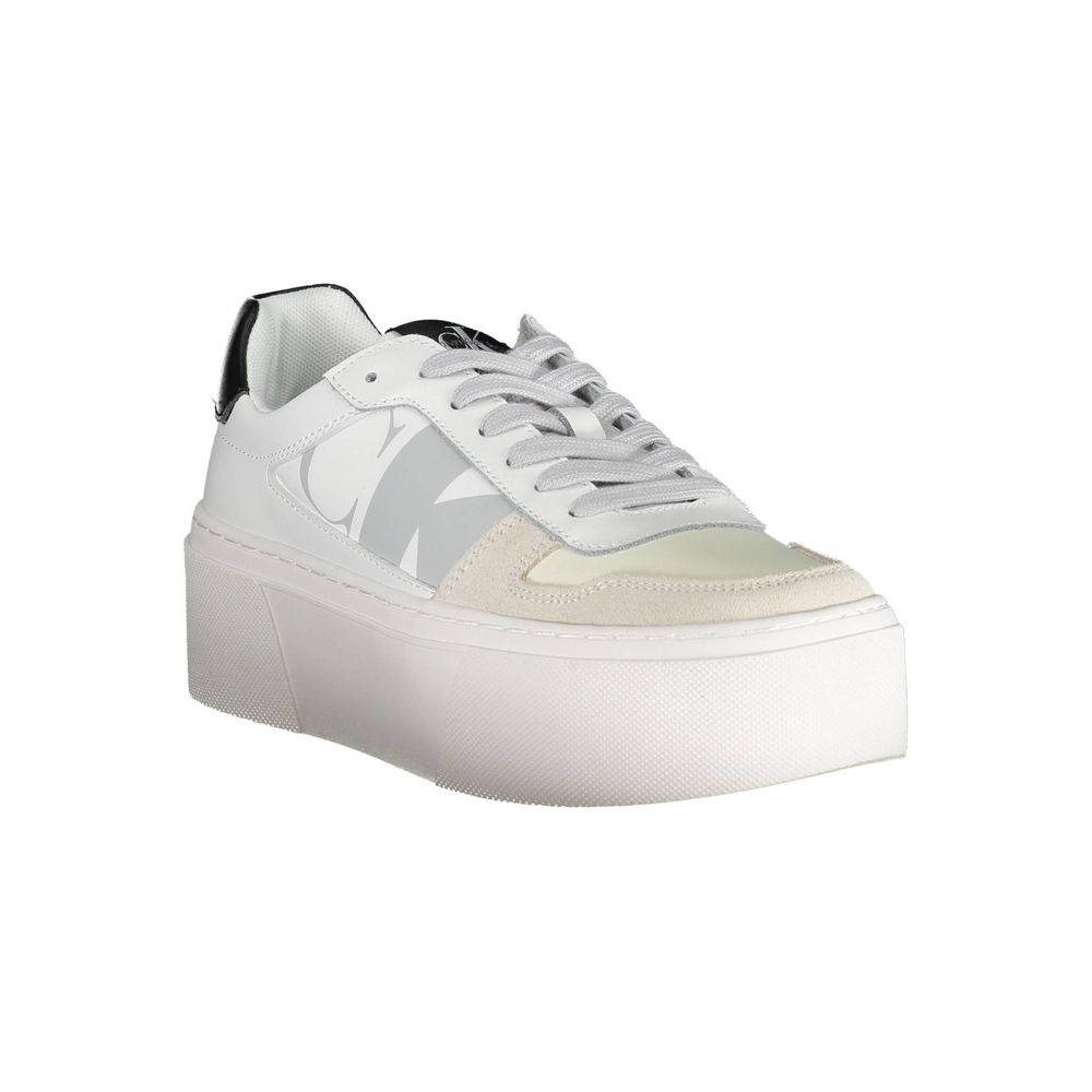 Calvin Klein White Polyester Sneaker $289.00 Calvin Klein Luzworld