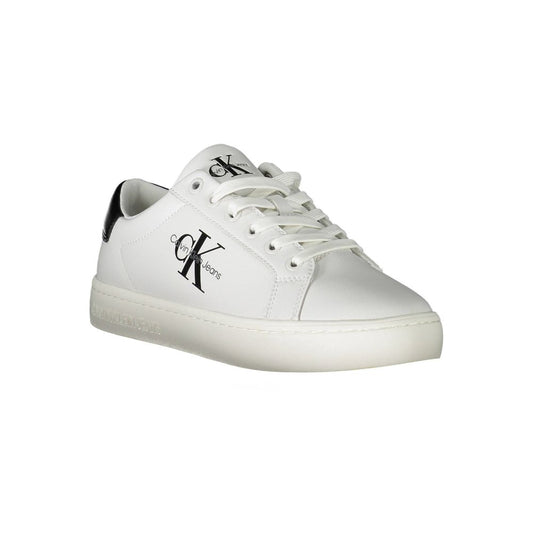 Calvin Klein White Polyester Sneaker $240.00 Calvin Klein Luzworld