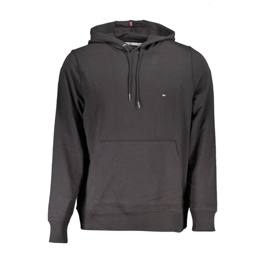 Tommy Hilfiger Black Cotton Men Sweater $281.00 Tommy Hilfiger Luzworld