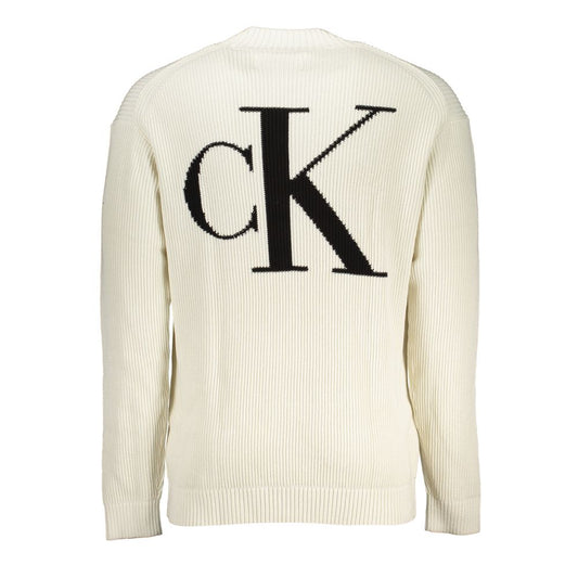 Calvin Klein White Cotton Sweater $265.00 Calvin Klein Luzworld