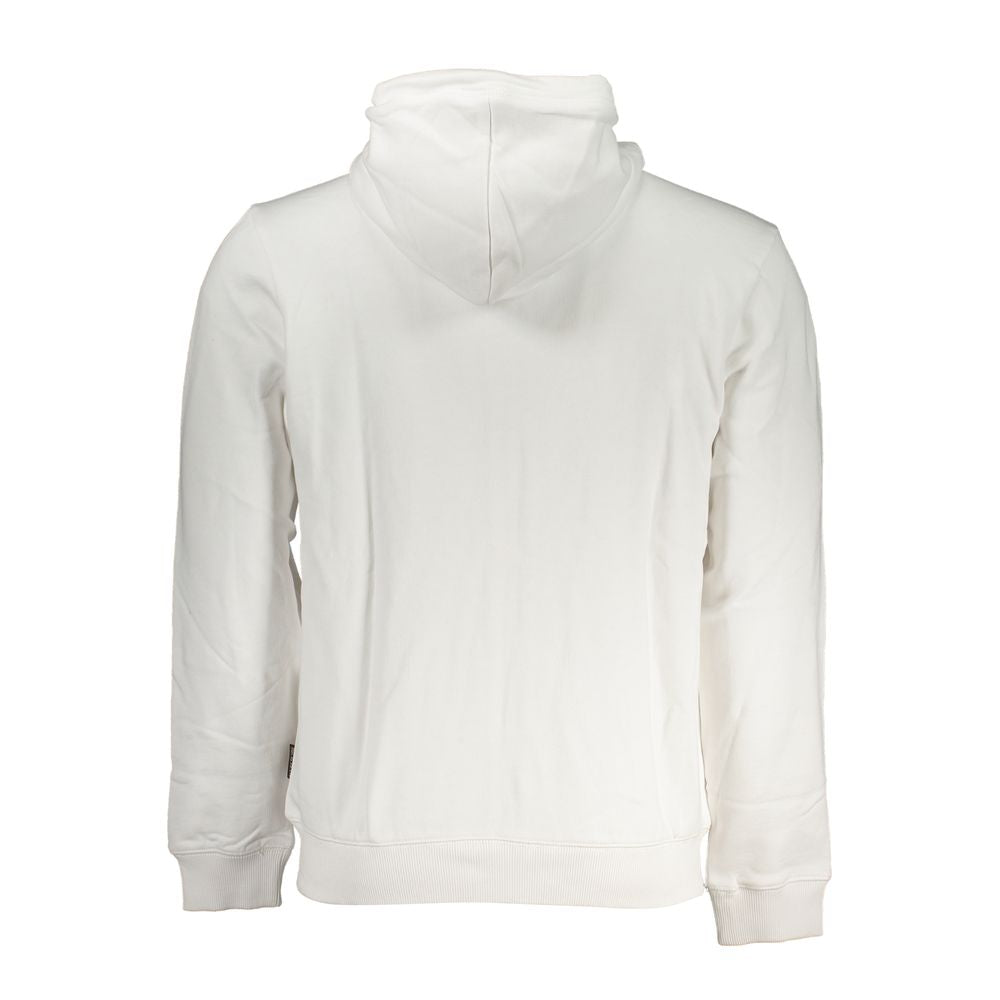 Napapijri White Cotton Men Sweater $235.00 Napapijri Luzworld