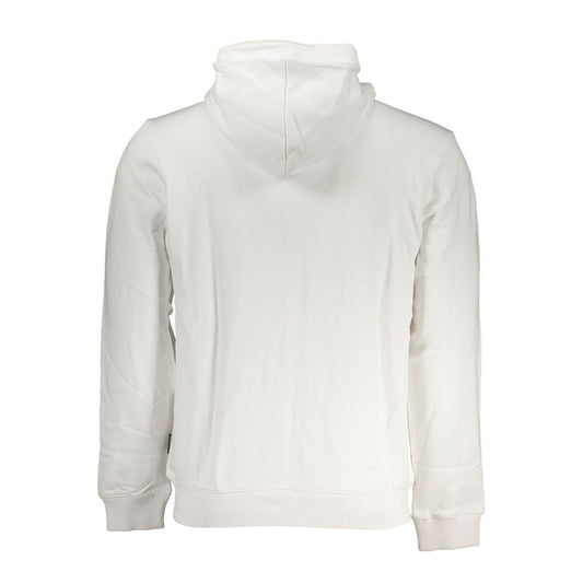 Napapijri White Cotton Men Sweater $235.00 Napapijri Luzworld