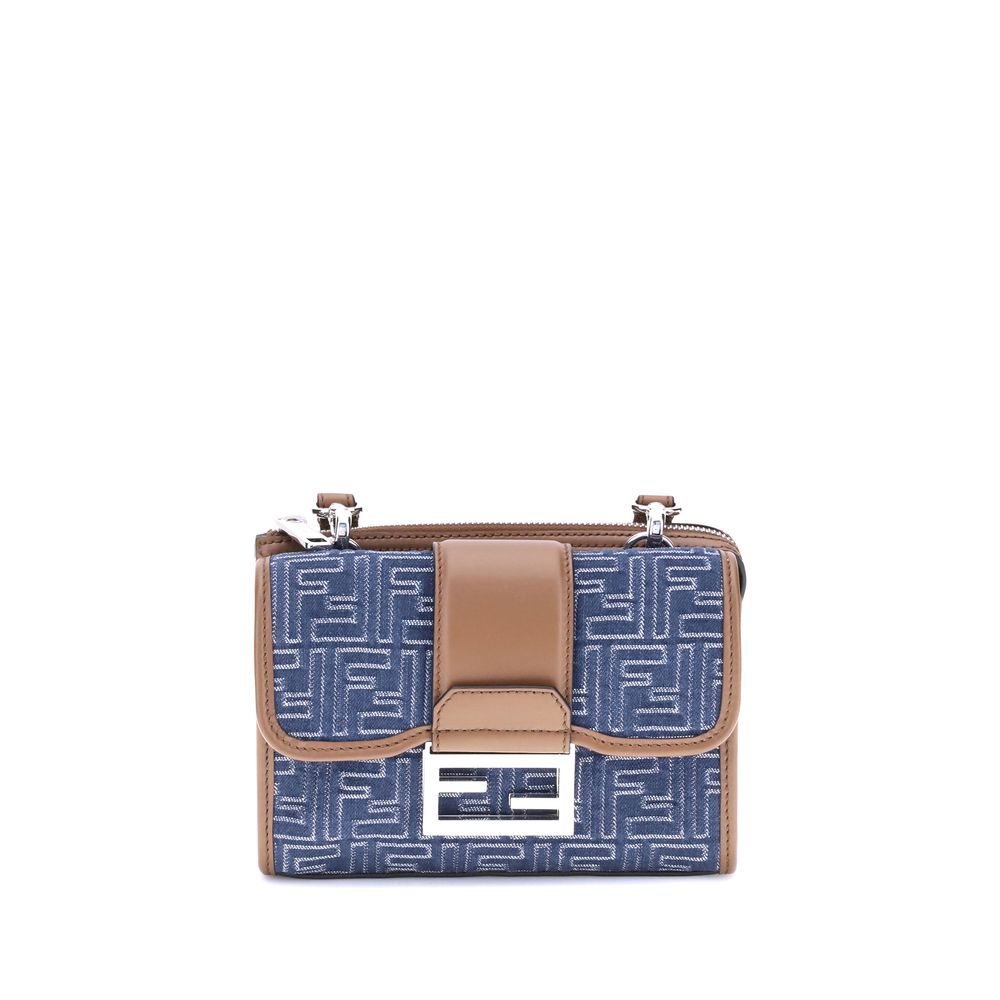 Fendi Baguette denim Shoulder Bag $4011.00 Fendi Luzworld