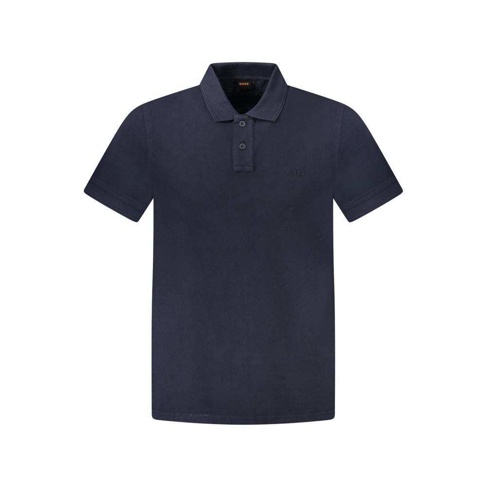 Hugo Boss Blue Cotton Polo Shirt $230.00 Hugo Boss Luzworld