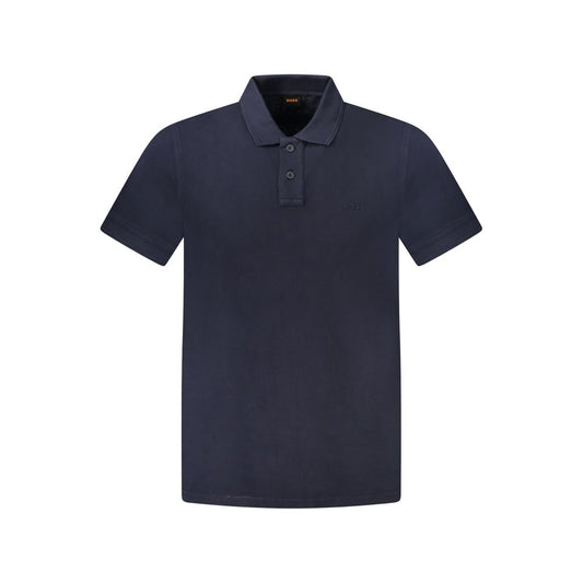 Hugo Boss Blue Cotton Polo Shirt $230.00 Hugo Boss Luzworld