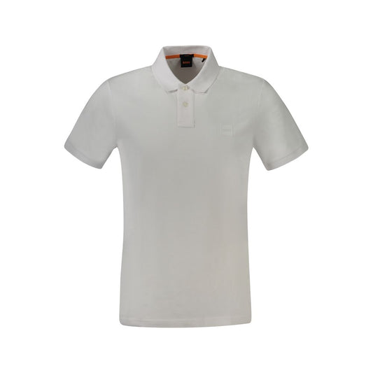 Hugo Boss White Cotton Polo Shirt $230.00 Hugo Boss Luzworld