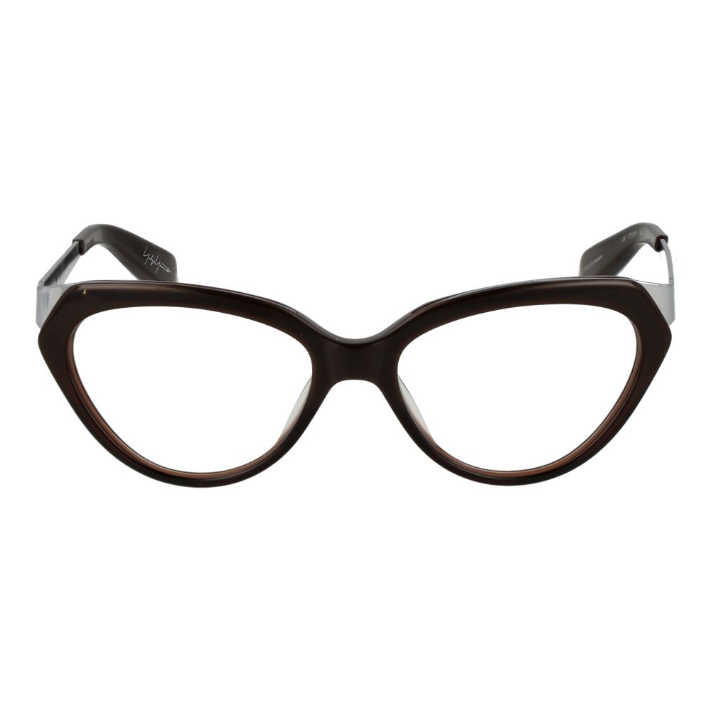 Yohji Yamamoto Brown Unisex Glasses Frame $614.00 Yohji Yamamoto Luzworld
