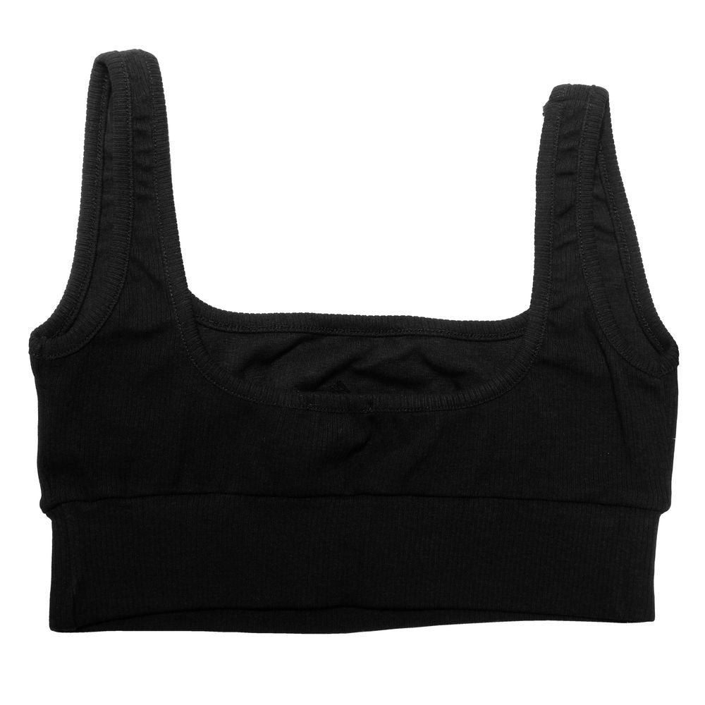 Comme Des Fuckdown Black Cotton Women Crop Top $128.00 Comme Des Fuckdown Luzworld