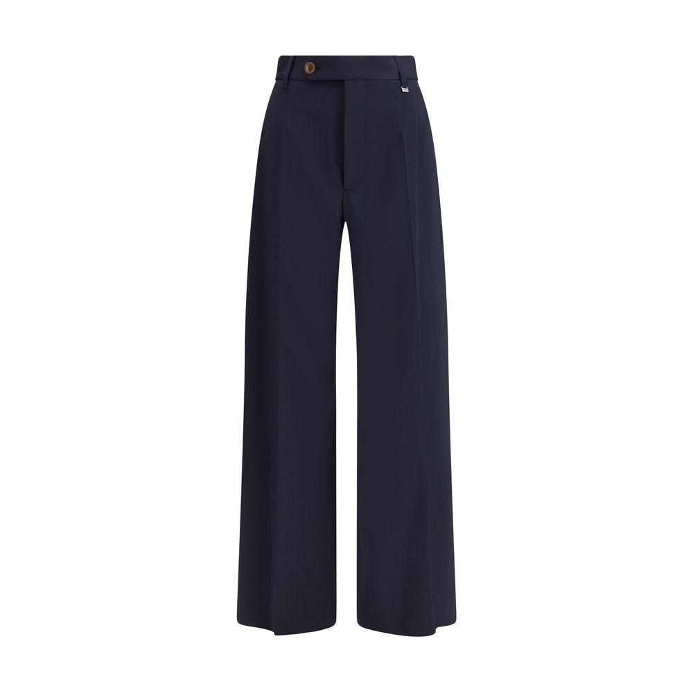 Navy blue pants on a white background