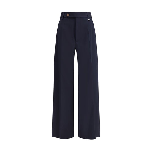 Navy blue pants on a white background