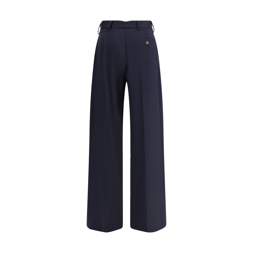 Navy blue pants on a white background