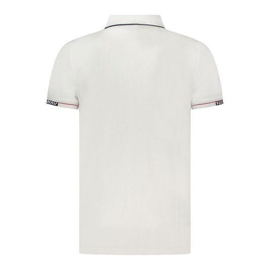Norway 1963 White Cotton Men Polo Shirt