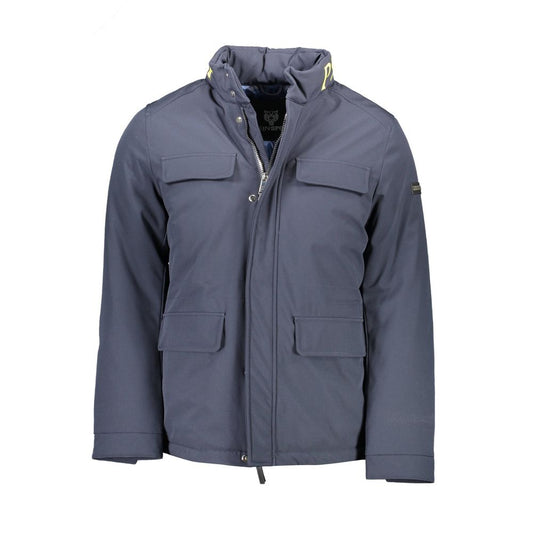 Plein Sport Blue Polyester Men's Jacket $936.00 Plein Sport Luzworld