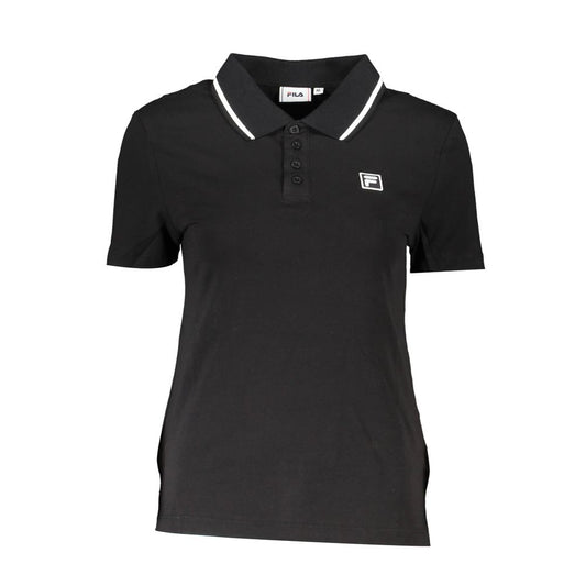 Fila Black Cotton Polo Shirt $161.00 Fila Luzworld