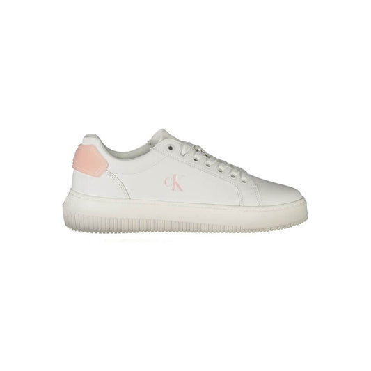 Calvin Klein White Leather Women Sneaker $298.00 Calvin Klein Luzworld
