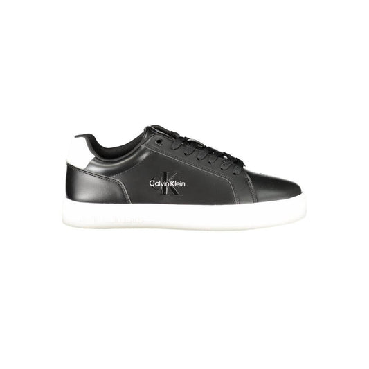 Calvin Klein Black Leather Men Sneaker $244.00 Calvin Klein Luzworld