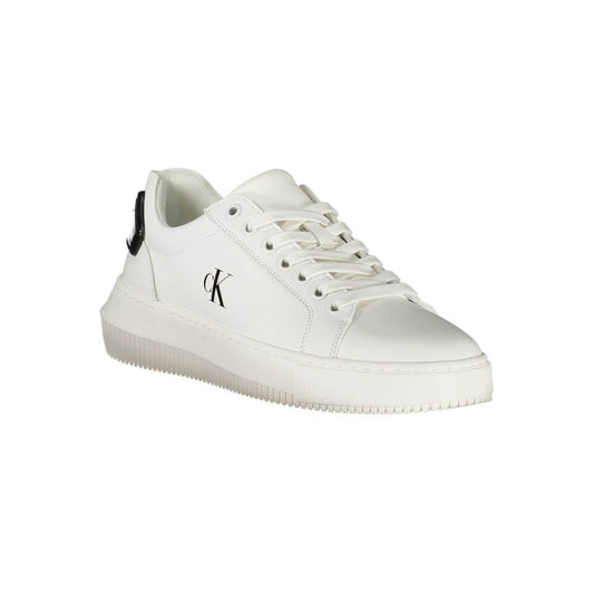 Calvin Klein White Leather Women Sneaker $298.00 Calvin Klein Luzworld