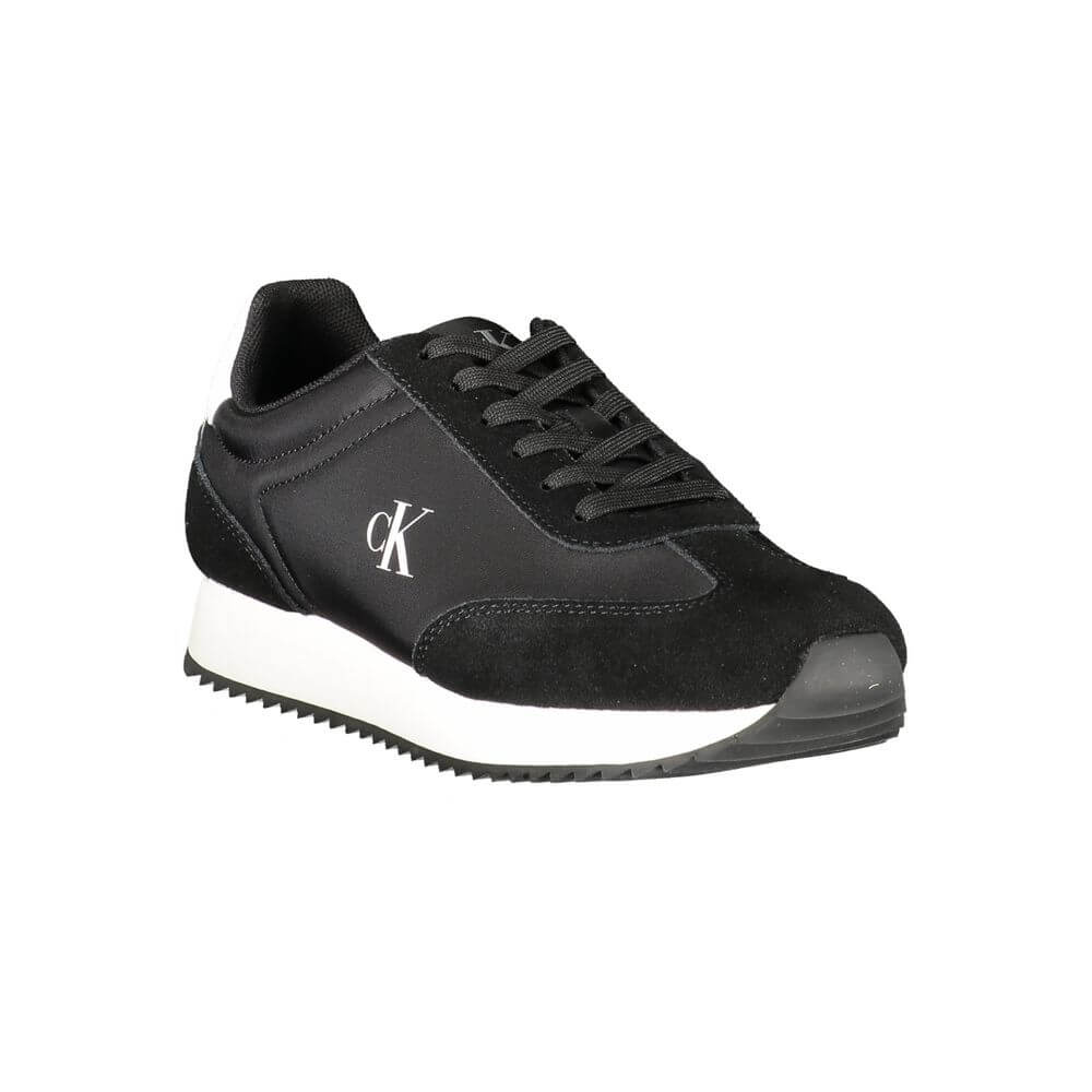 Calvin Klein Black Leather Women Sneaker $259.00 Calvin Klein Luzworld