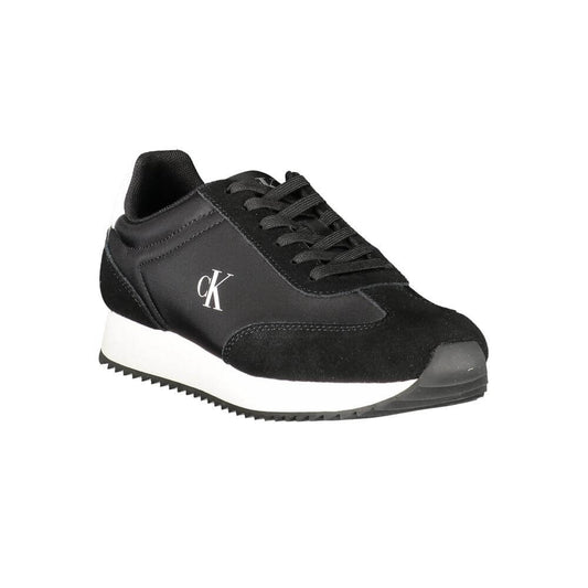Calvin Klein Black Leather Women Sneaker $259.00 Calvin Klein Luzworld